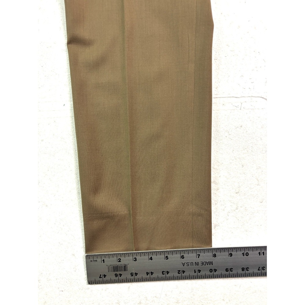 Jos A Bank 34x30 Tan Light Brown Dress Suit Pants‎ Signature Flat Front Wool - Picture 5 of 10